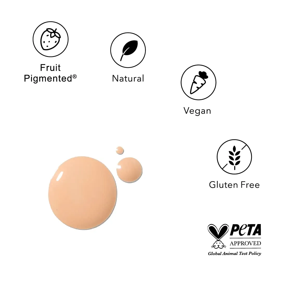 100% PURE 2nd Skin Lightweight Serum Foundation Anti-Aging Face Makeup - Blendable Coverage Liquid Hydration Boost for Soft Plumped Up Glow, Vegan Shade 3 (Warm w/Yellow Undertone) - 1.18 Fl Oz