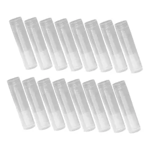 100pcs Transparent Lip Balm Tubes for Moisturizing Lipstick Empty Lipstick Holders for Bulk Lip Balm Containers and Craft Projects
