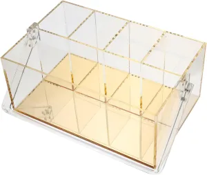 2pcs Box Makeup tv Holder Cosmetic Acrylic Lipstick Organizer Display Stand Storage Box tv Remote Control Holder Sheer Lipstick Lipstick Box Dining Table Skin Care Product