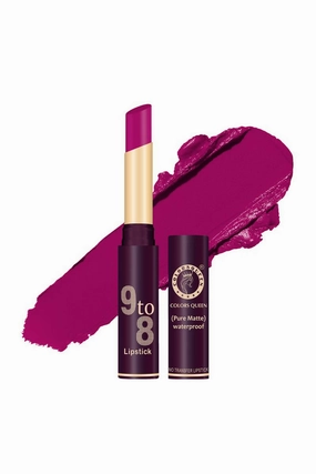 9 to 8 Matte Finish Lipstick Long Lasting Non Sticky Lipstick 4 gm (Magenta)