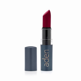 aden Hydrating Lipstick – 3.5gr – Non-Smudging & Light weight – Highly Pigmented & Long Lasting – MADE IN ITALY (18 Bordeaux)