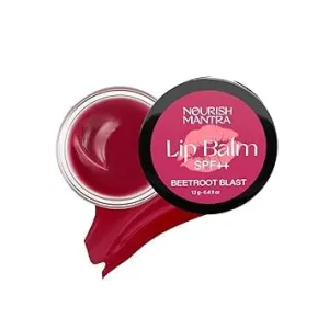Beetroot Blast Lip Balm with SPF/Formulated with Beetroot Extracts, Olive Oil, Shea Butter, Vitamin E, and Avocado Oil/Best for both women and men/ 12gms