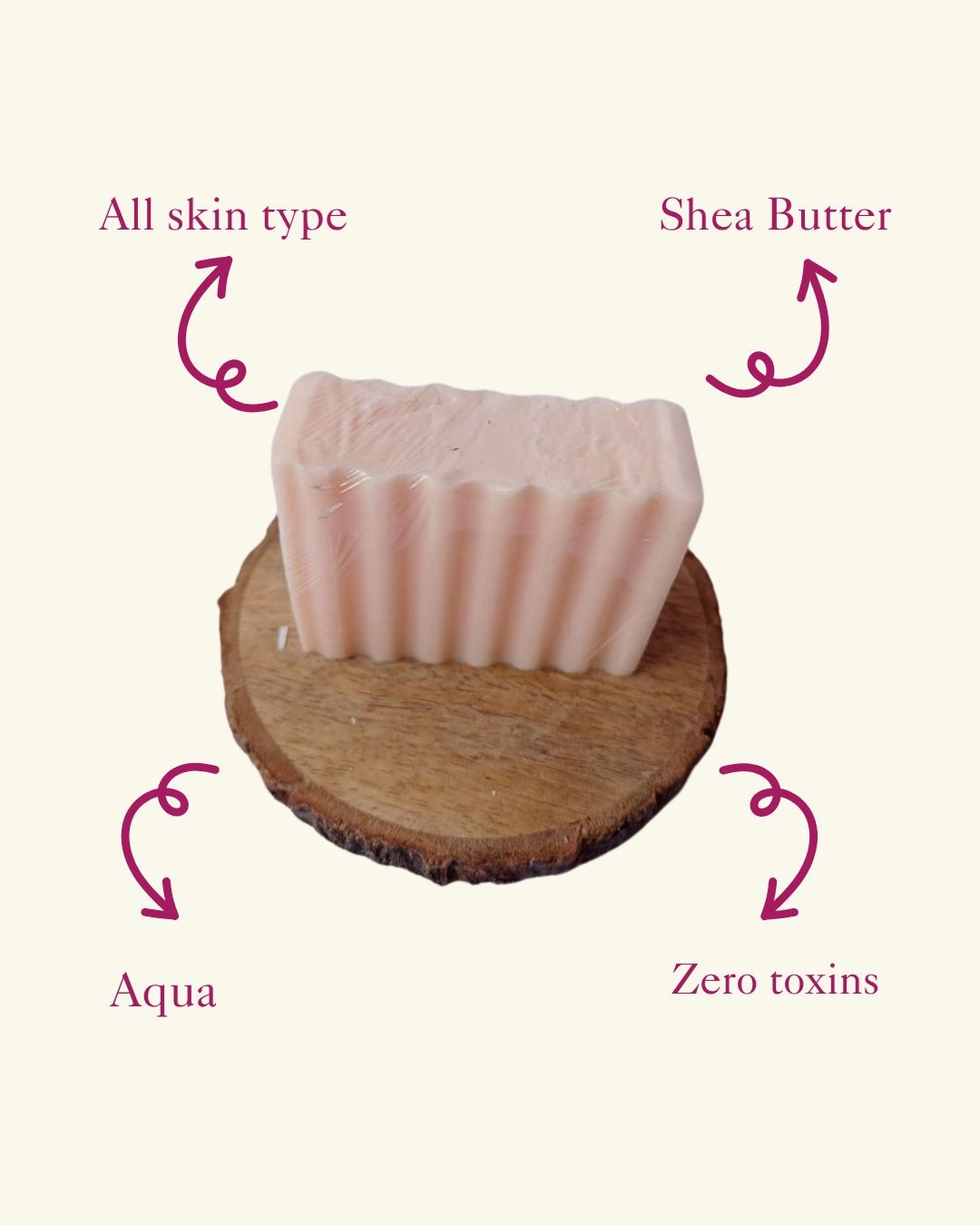 Berry Blush Shea Butter Soap 100 gm