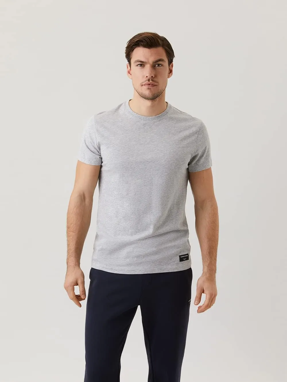 Björn Borg | Bjorn Borg Men Centre T-Shirt | Mens Cotton Tshirt | White Tee Shirt Men
