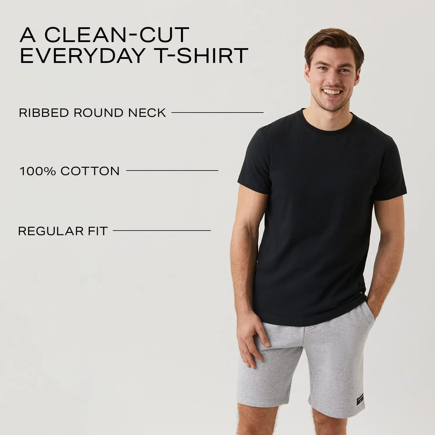 Björn Borg | Bjorn Borg Men Centre T-Shirt | Mens Cotton Tshirt | White Tee Shirt Men