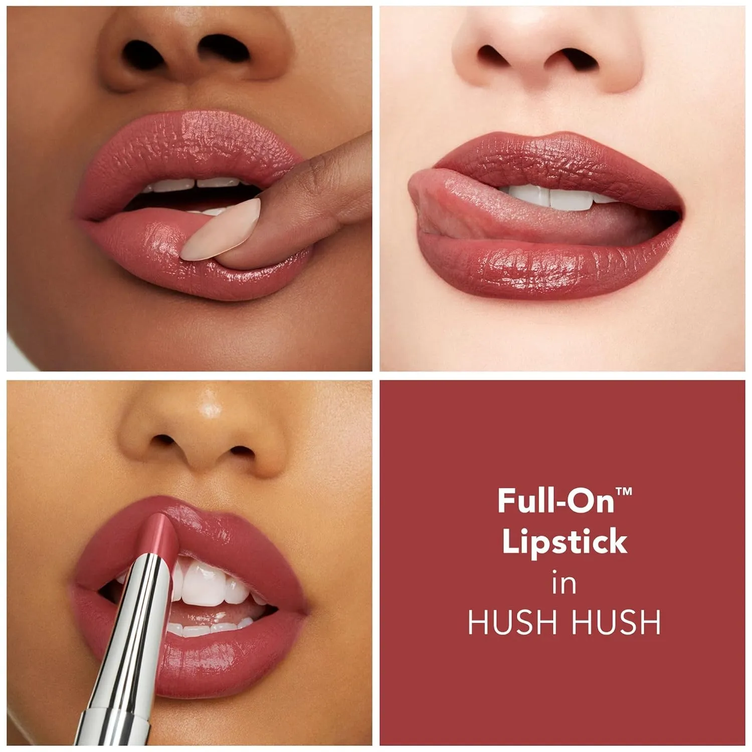 Buxom Full-On Plumping Satin Lipstick, Formulated with Hyaluronic Acid & Sunflower Wax, Moisturizing Creamy Lipstick, Satin Finish, Weightless, Cruelty Free
