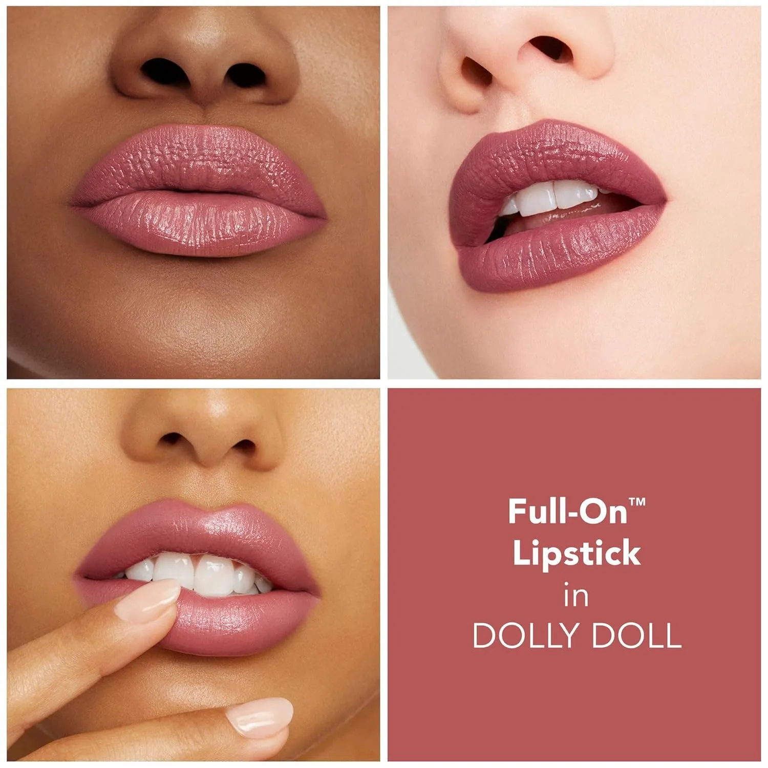 Buxom Full-On Plumping Satin Lipstick, Formulated with Hyaluronic Acid & Sunflower Wax, Moisturizing Creamy Lipstick, Satin Finish, Weightless, Cruelty Free