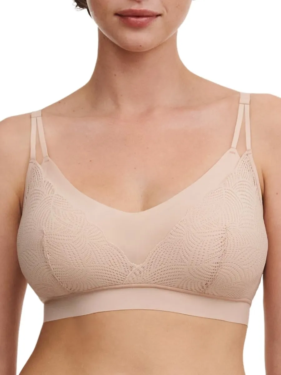Chantelle Soft Stretch Lace Bralette Nude Blush XL-2XL