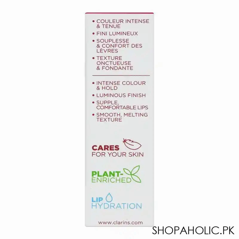 Clarins Paris Joli Rouge Moisturizing Long-Wearing Lipstick, Tenue Hydratation, 763 Fiery Red