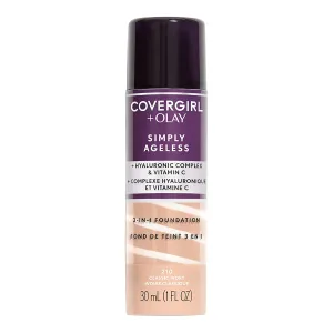 COVERGIRL Olay Simply Ageless 3-in-1 Liquid Foundation Classic Ivory, 1 Ounce (packaging may vary)