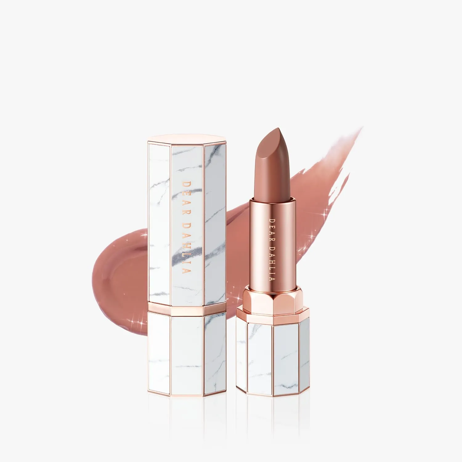 DEARDAHLIA Sheer Dew Lipstick Dakota, Lip Treatment Morning Dew and Star Dust