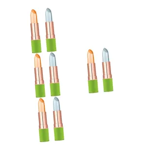 Didiseaon 8pcs Color Changing Lip Balm Moisturizing Lipstick Natural Bare and Kiss Shades Temperature-responsive Lip Gloss for Women Color Depth for Her