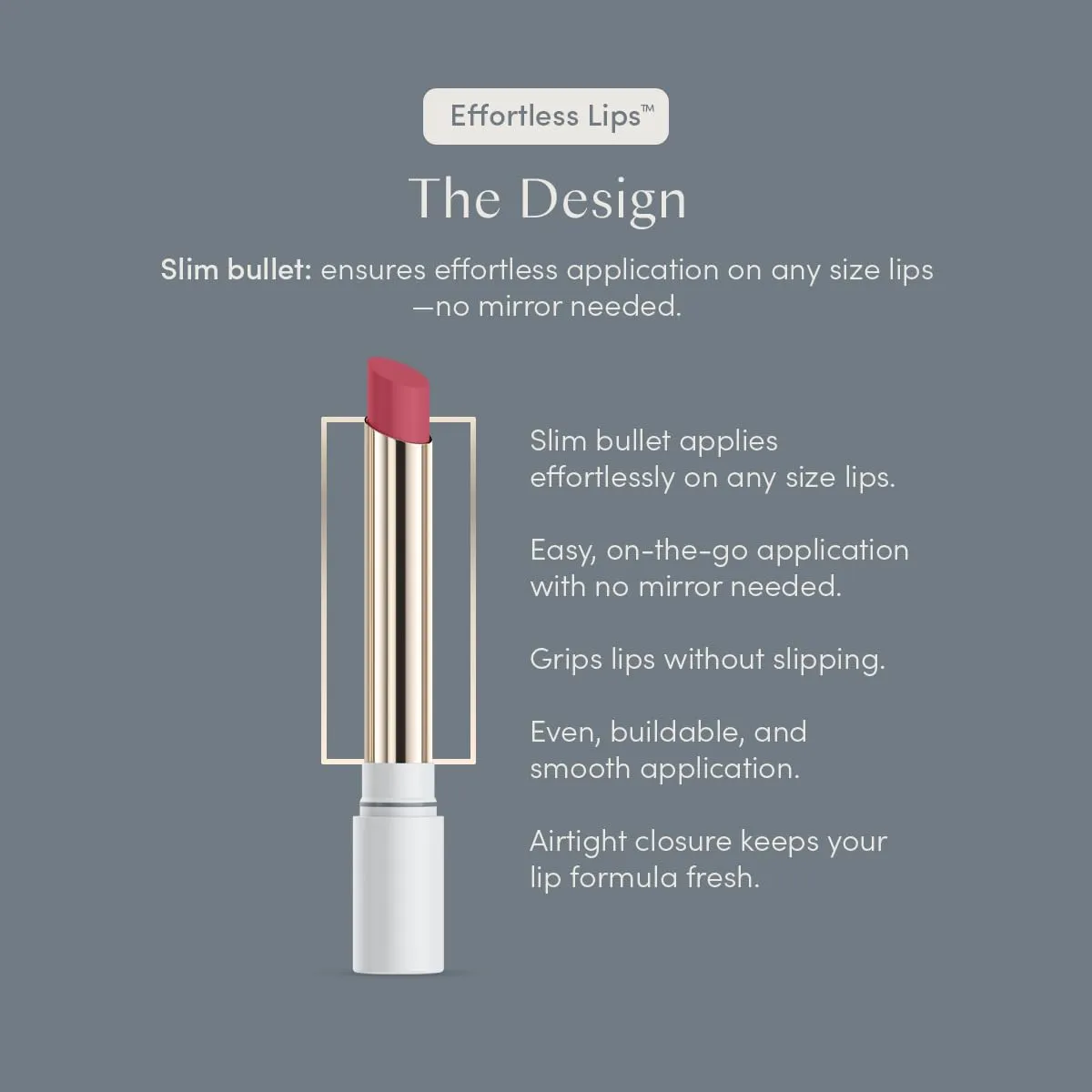 Effortless Lips 3-in-1 everyday sheer-buildable lip formula (Lily, 0.06oz)