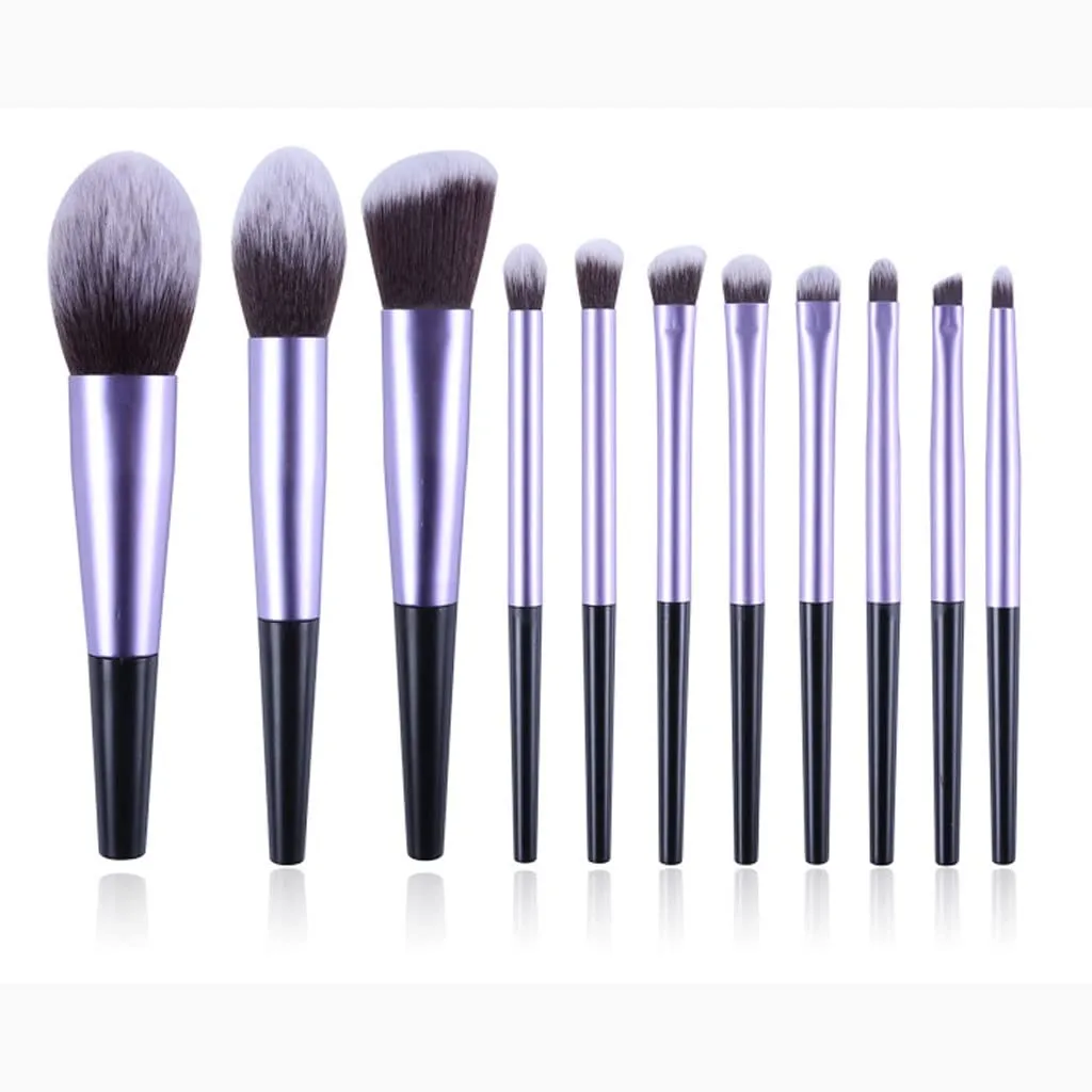 Eleven Makeup Brushes, Makeup Tools, Makeup Brushes, Full Set Of Blush Eye Shadow Brushes(1,E)