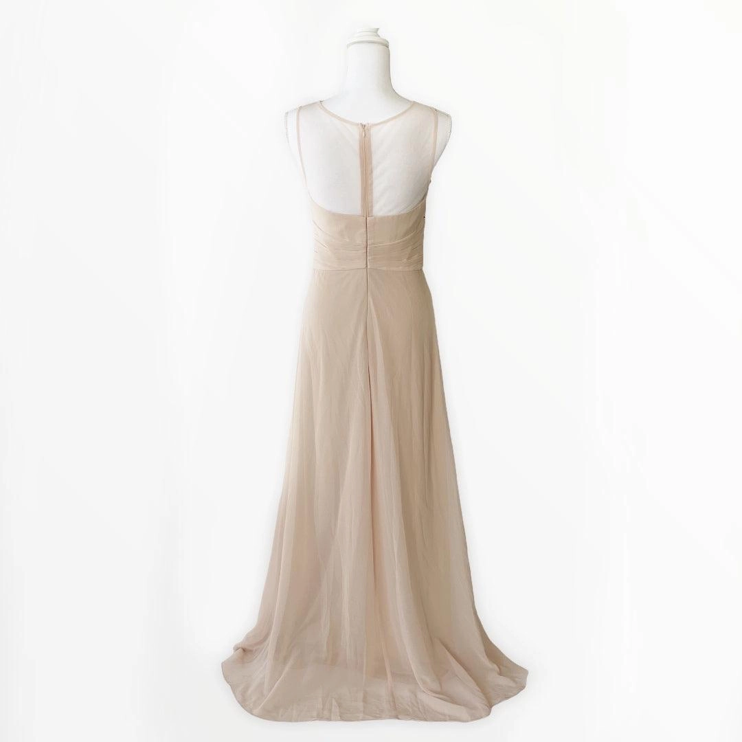 Empire Waist Long Chiffon Gown