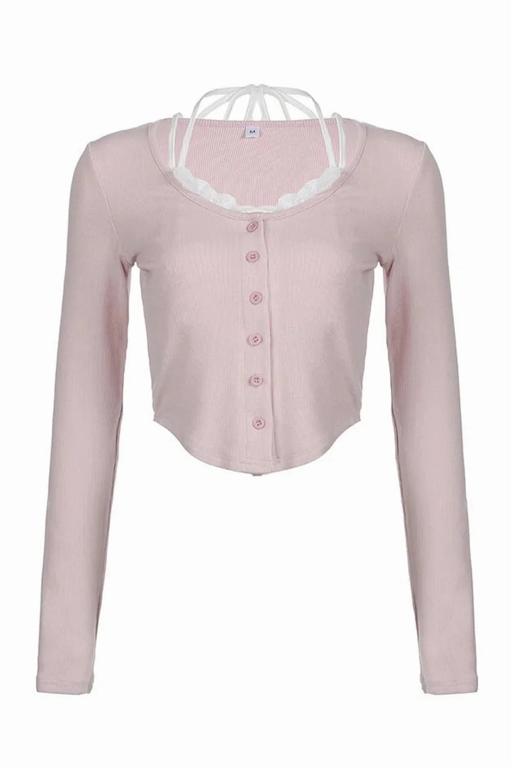 Fall Blush Ballet Ribbed Cardigan