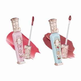 Flower Knows Violet Strawberry Rococo Glowy Lip Gloss G02 Strawberry Rococo Cloud Lip Cream Matte Liquid Lipstick S02