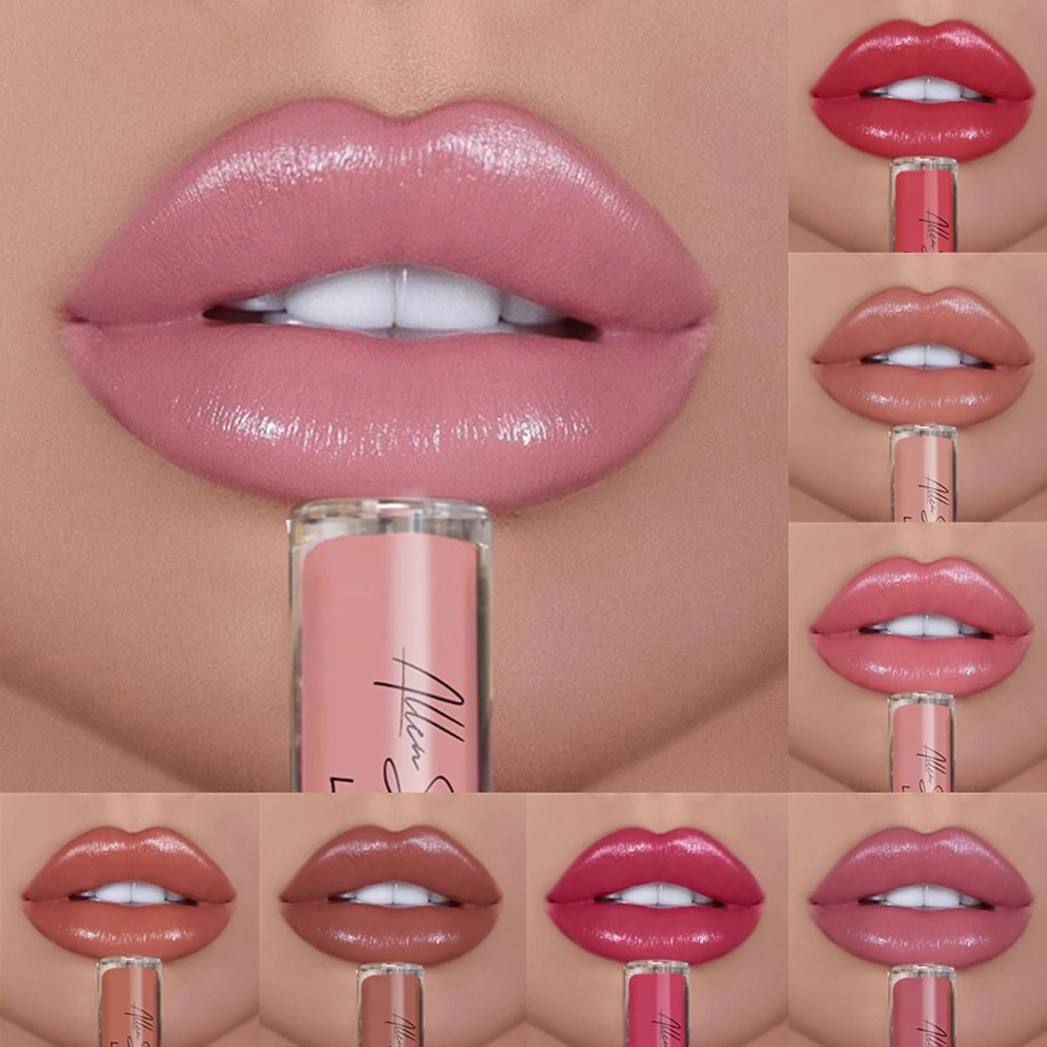Hailnrothwad Lipstick, Hailnrothwad 12 Colors Cream Texture Lipstick, Brillo De Labios En Crema De 12 Colores, Moisturizing Non-Drying Lip Glaze, Long-Lasting Lip Plumper Gloss (12#)