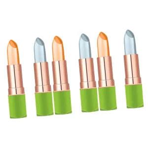Hemoton 6pcs Color Changing Lip Balm Aloe Infused Moisturizing Lip Gloss for Women Temperature Reactive Beauty Tool for All-day Hydration for Makeup