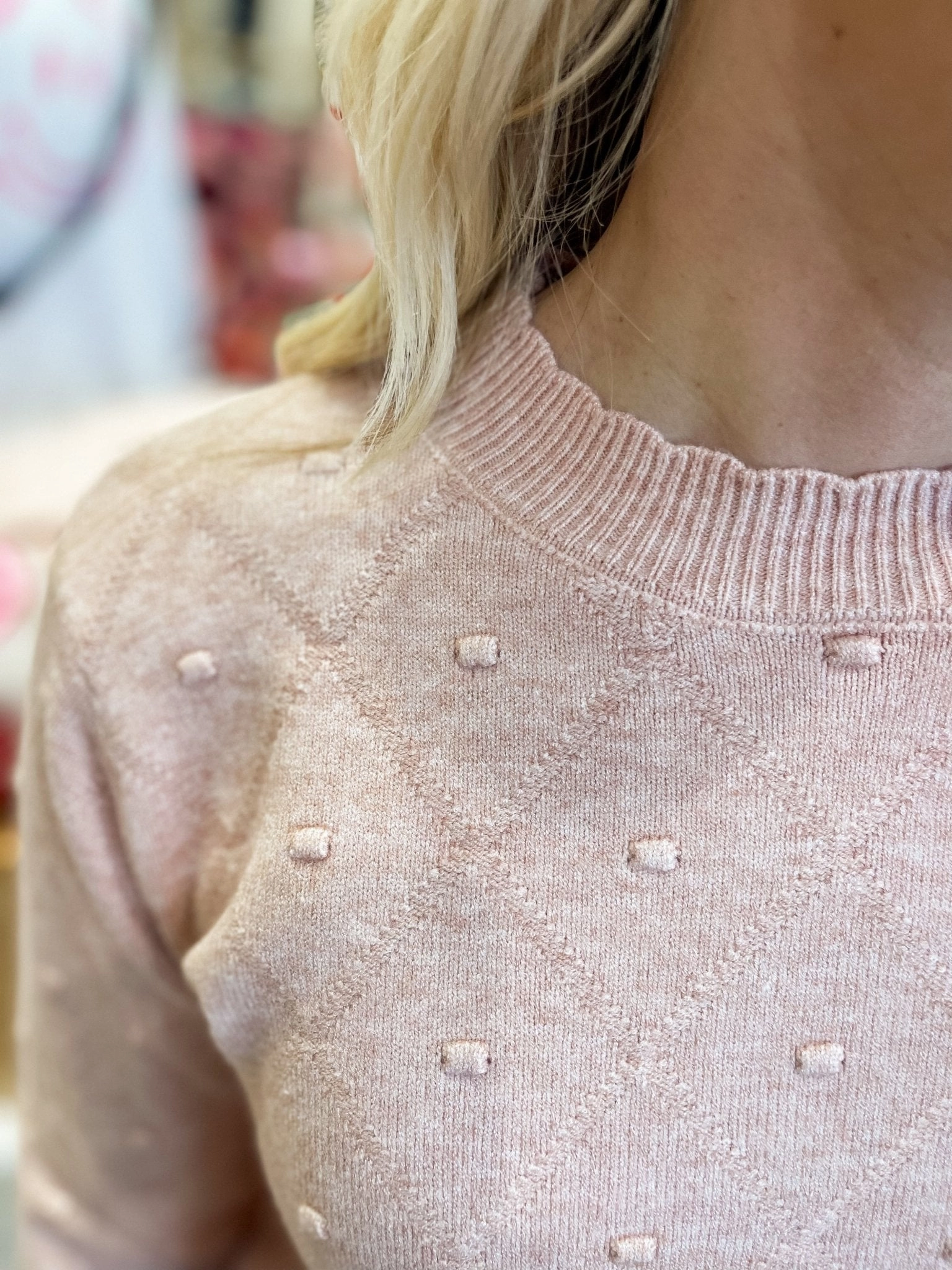I’m Here Now Blush Sweater