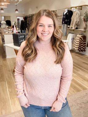 I’m Here Now Blush Sweater