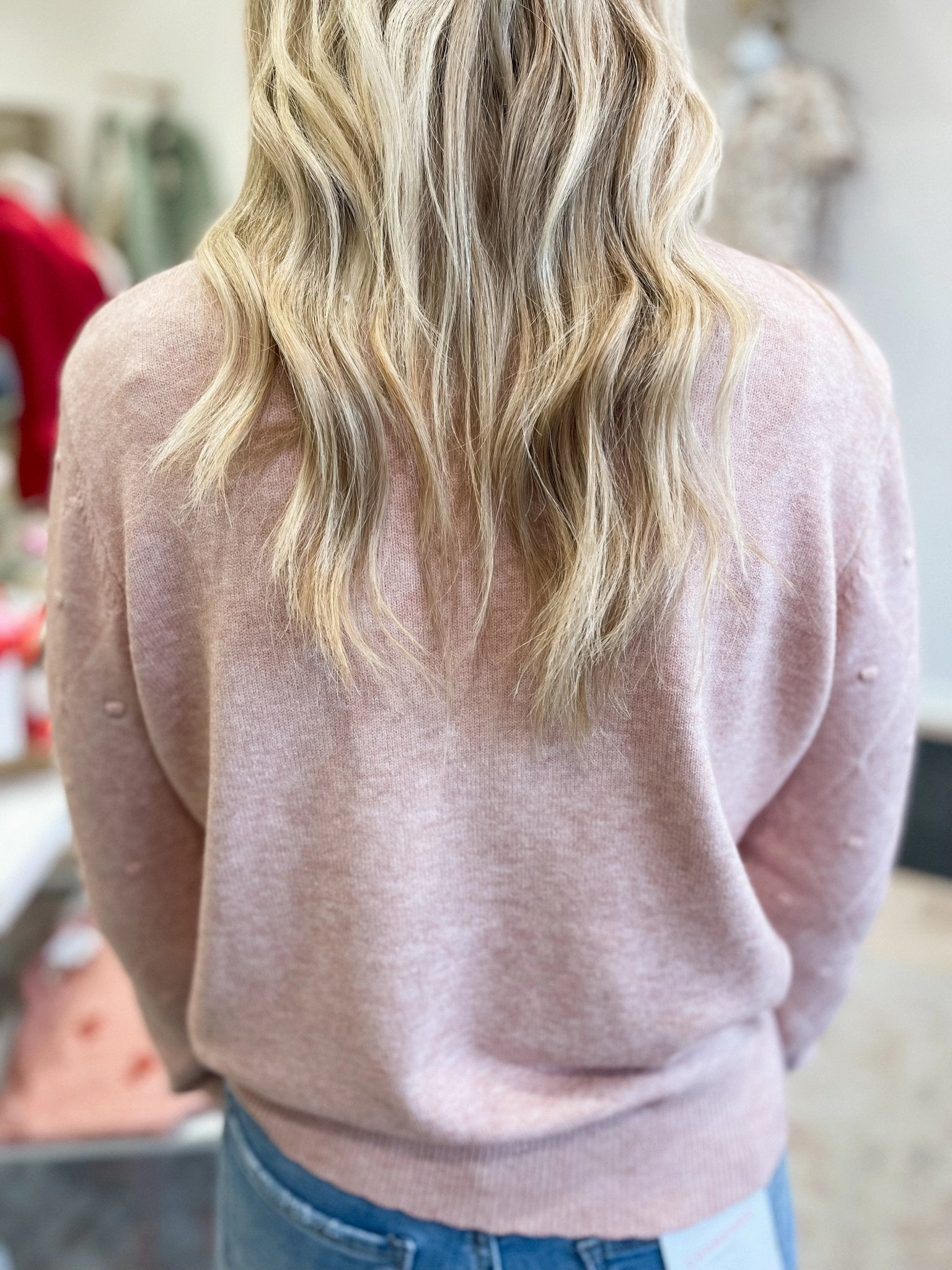 I’m Here Now Blush Sweater