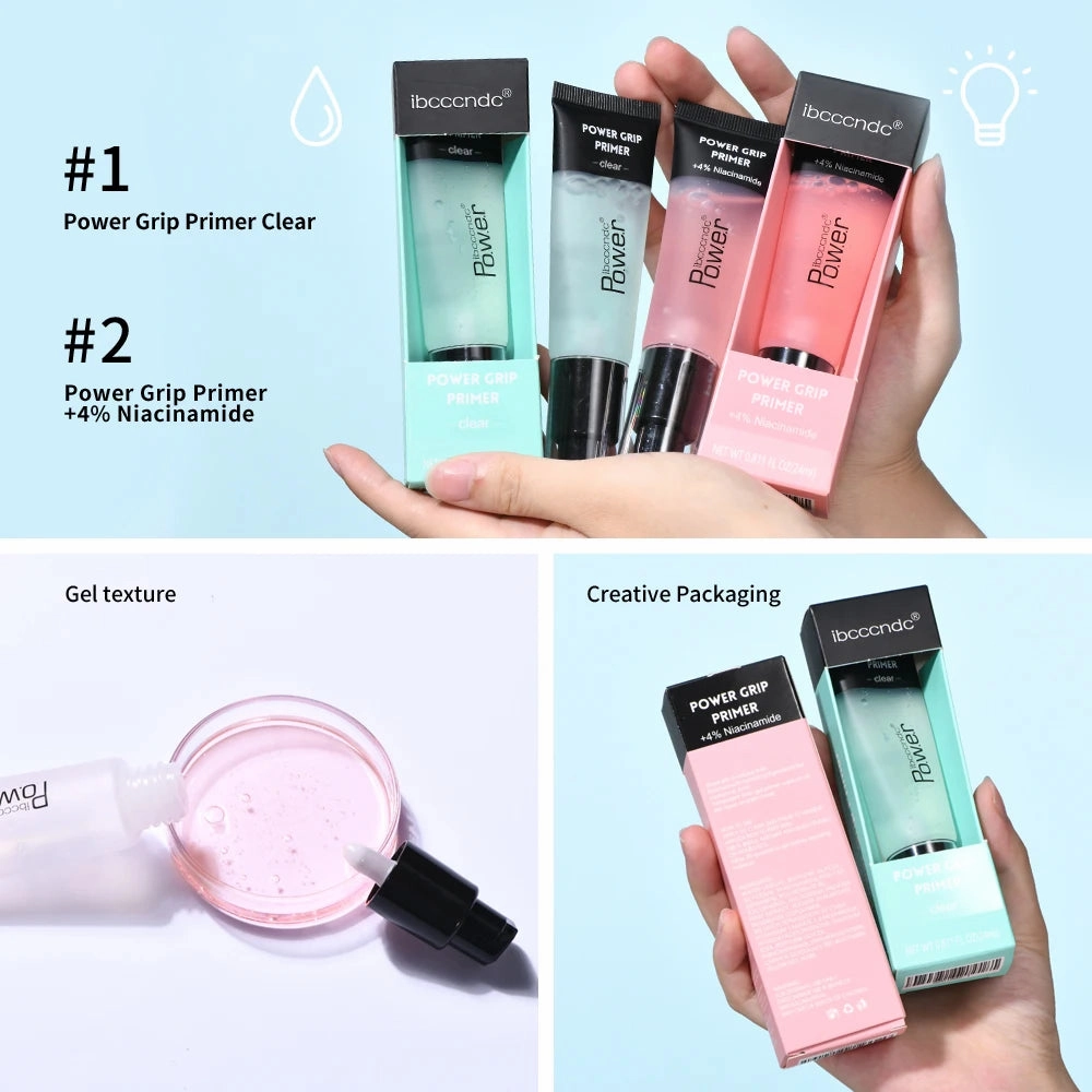 IBCCCNDC Power Grip Primer Gel LuxuryBased Hydrating Face Primer PREMIUM For Smoothing Skin Gripping Makeup Invisible Pore Colorless Primes