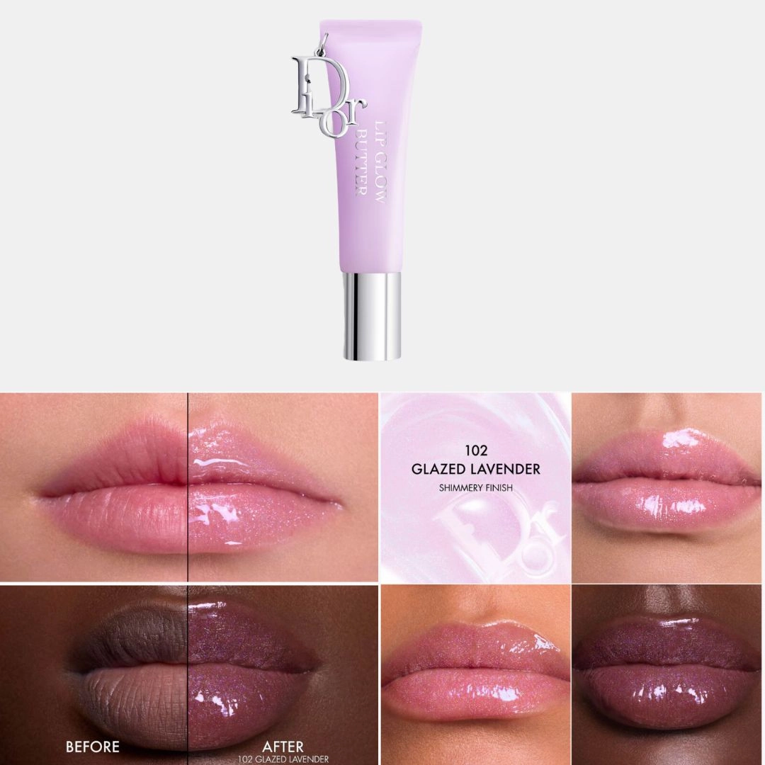 JISOO X Dior Addict Lip Glow Butter 24-Hour Hydrating Shine Lip Treatment - Peptide   Ceramide