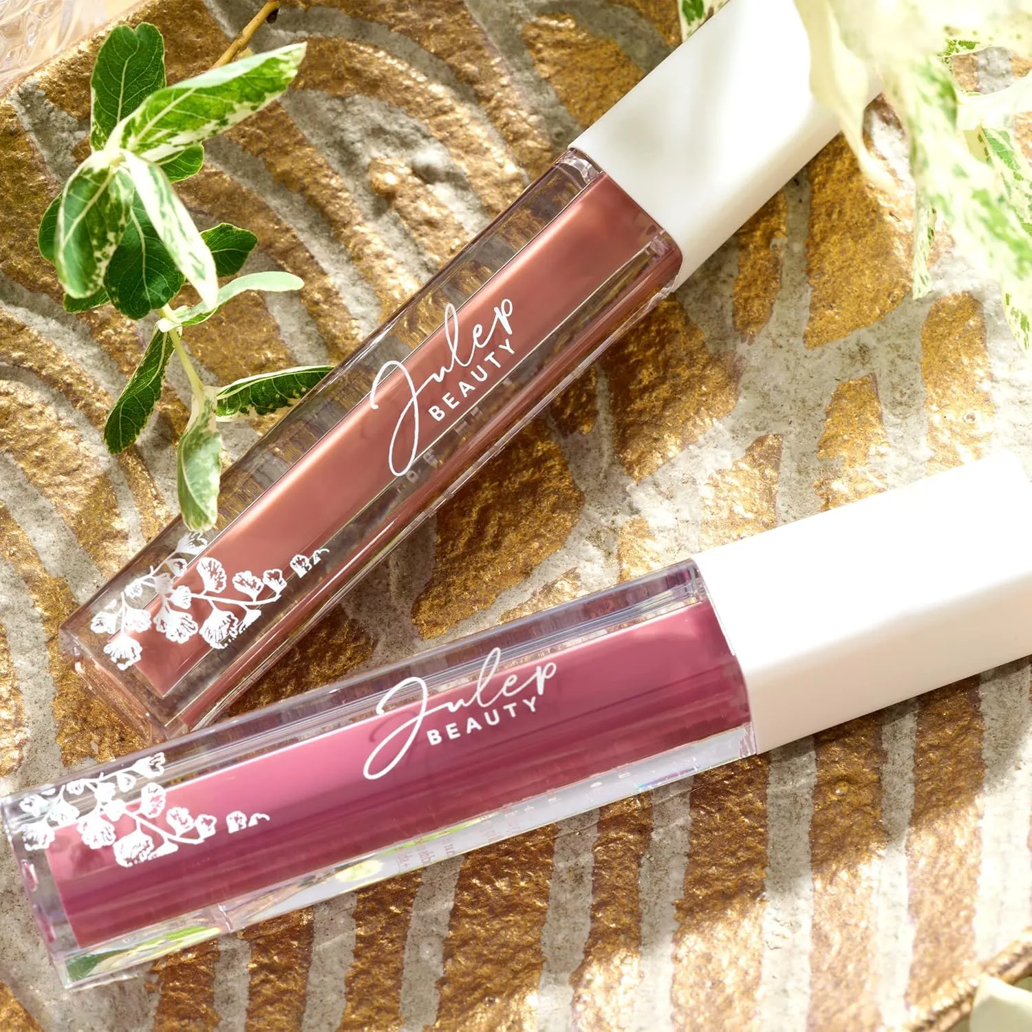 Julep So Plush Hydrating Lip Gloss - Vibes - High-Shine Hydrating Lightweight Lip Color - Non-Sticky Formula - Vitamin E Soothes and Repairs Lips