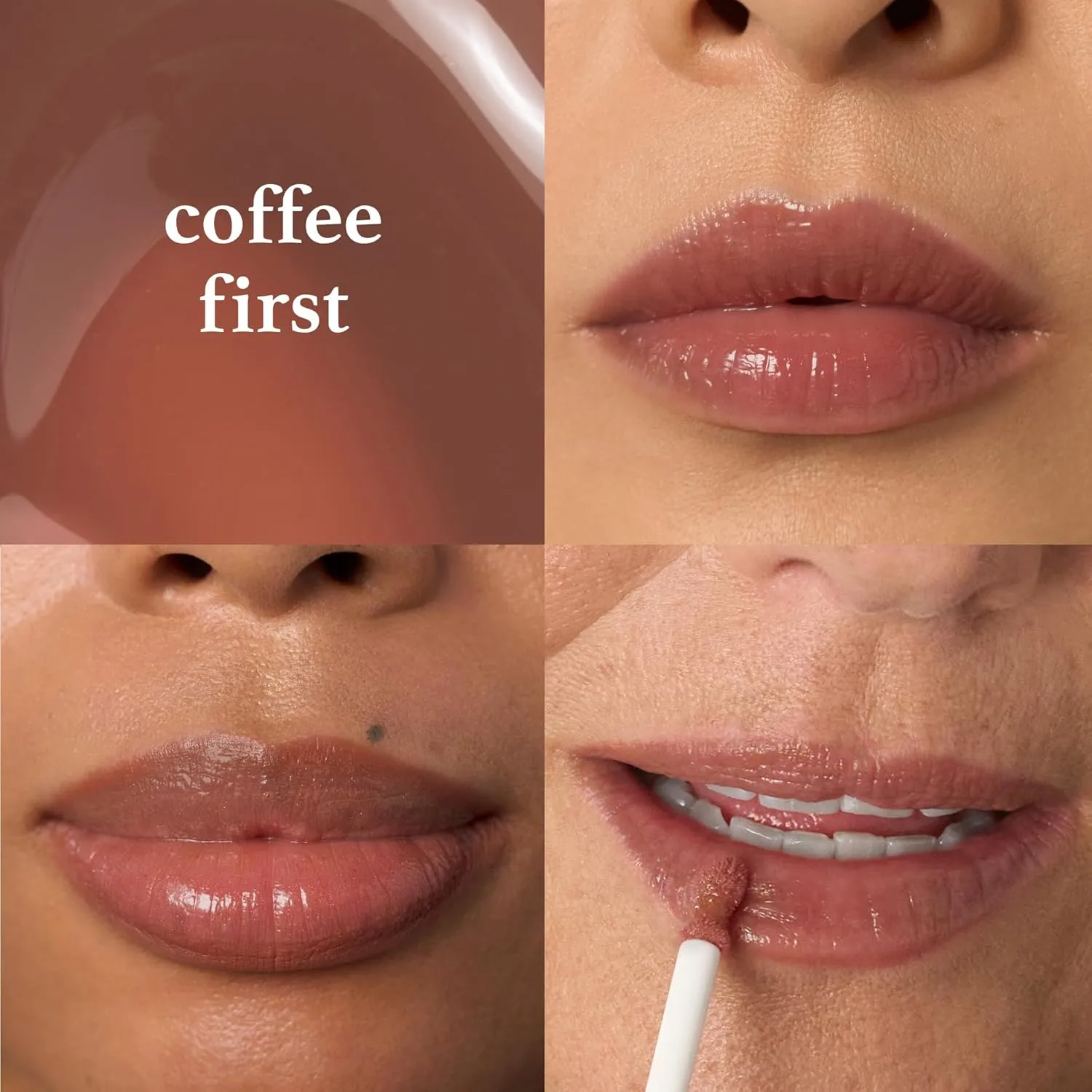 Julep So Plush Plumping Lip Gloss – High-Shine, Non-Sticky Lip Color - Vitamin E for Soothing & Repair – Cruelty-Free, Moisturizing Gloss – Coffee First