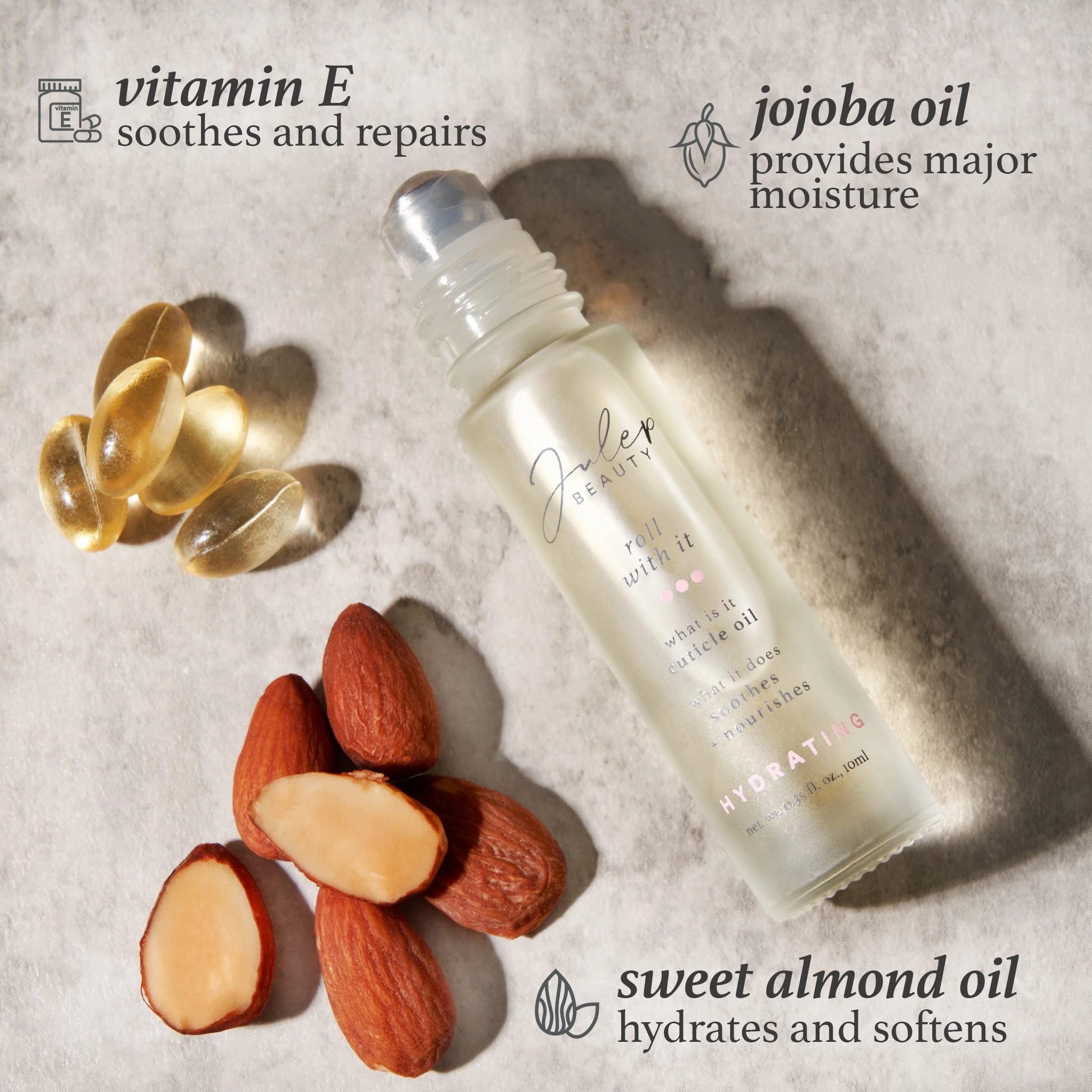 Julep Radiant Skin & Nails Duo So Awake Snail Mucin Complexion Booster Face Moisturizer & Primer & Roll With It Nail Treatment Oil Bundle