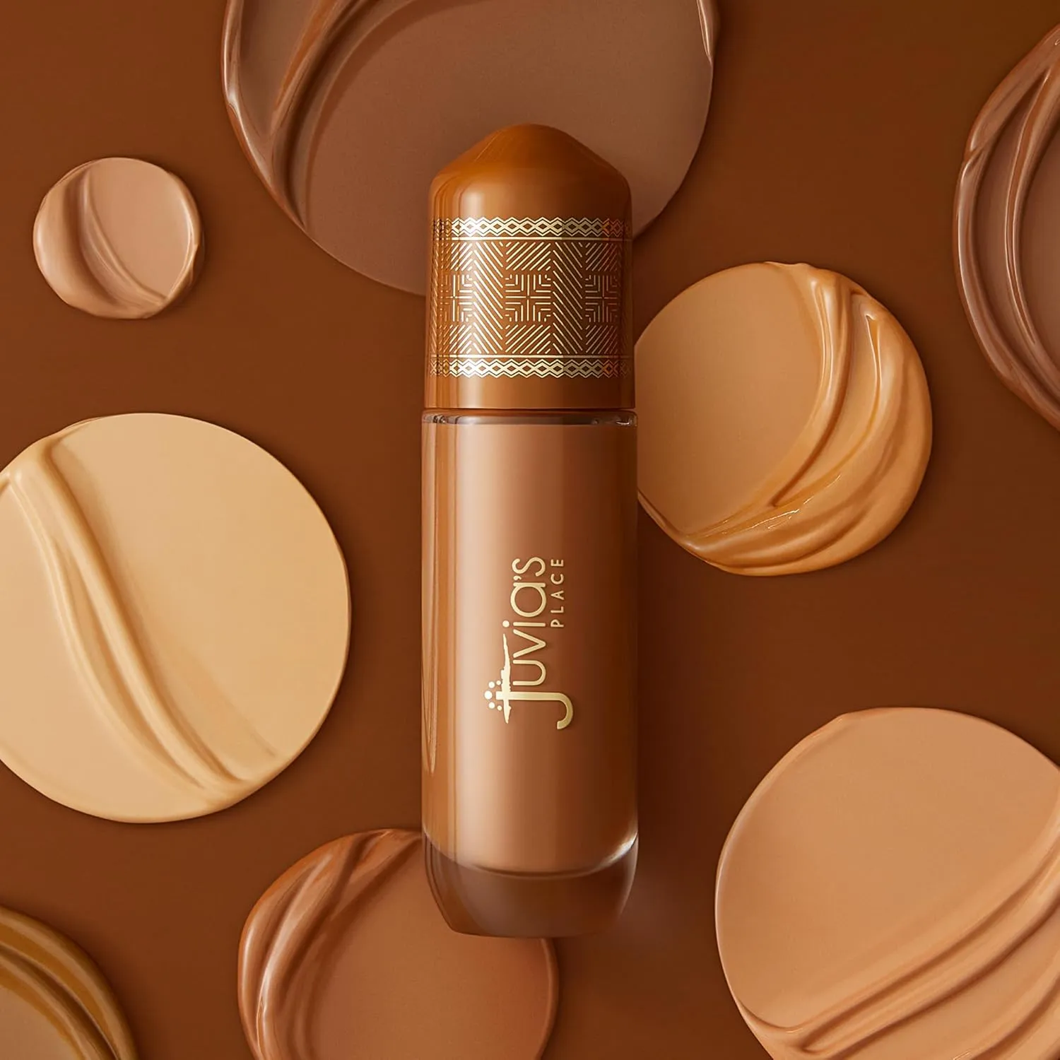 Juvia's Place I Am Magic Radiance Booster - Shade Dark 3 (Burkina) - Flawless Effect for Glam Makeup - Blurs, Smooths & Illuminates Complexion - Glow Activator with Buildable Low to Medium Coverage