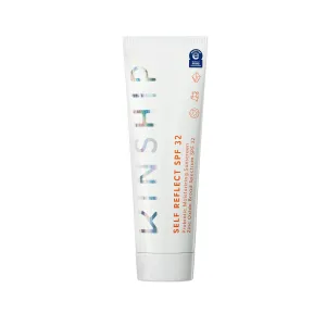 Kinship Self Reflect Probiotic Moisturizing Sunscreen SPF 32 - For Face & Body - Lightweight 100% Mineral SPF for Sensitive Skin - Sheer Zinc Oxide Sunblock - Clean & Reef Safe – Vegan (3.5oz)