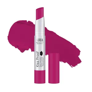 Kiss Proof Matte Lipstick | Highly Pigmented Ultra Matte Long Lasting Lipstick | Non-Drying, Intense Moisturizing, Lightweight | Non Transfer Lipstick for Women (Magenta)