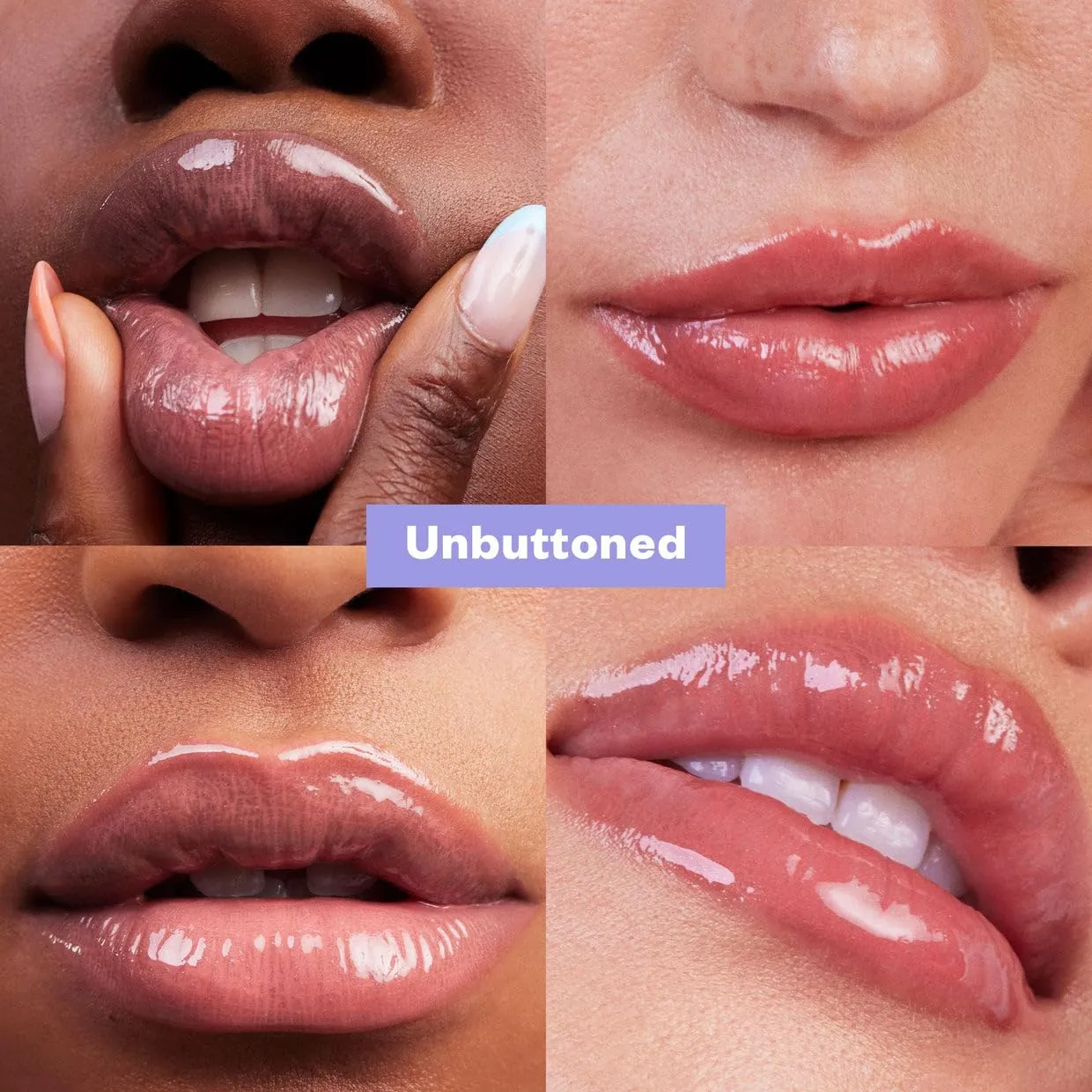 Kosas Wet Lip Oil Gloss - Hydrating Lip Plumping Treatment with Hyaluronic Acid & Peptides, Non-Sticky Finish (Unbuttoned)