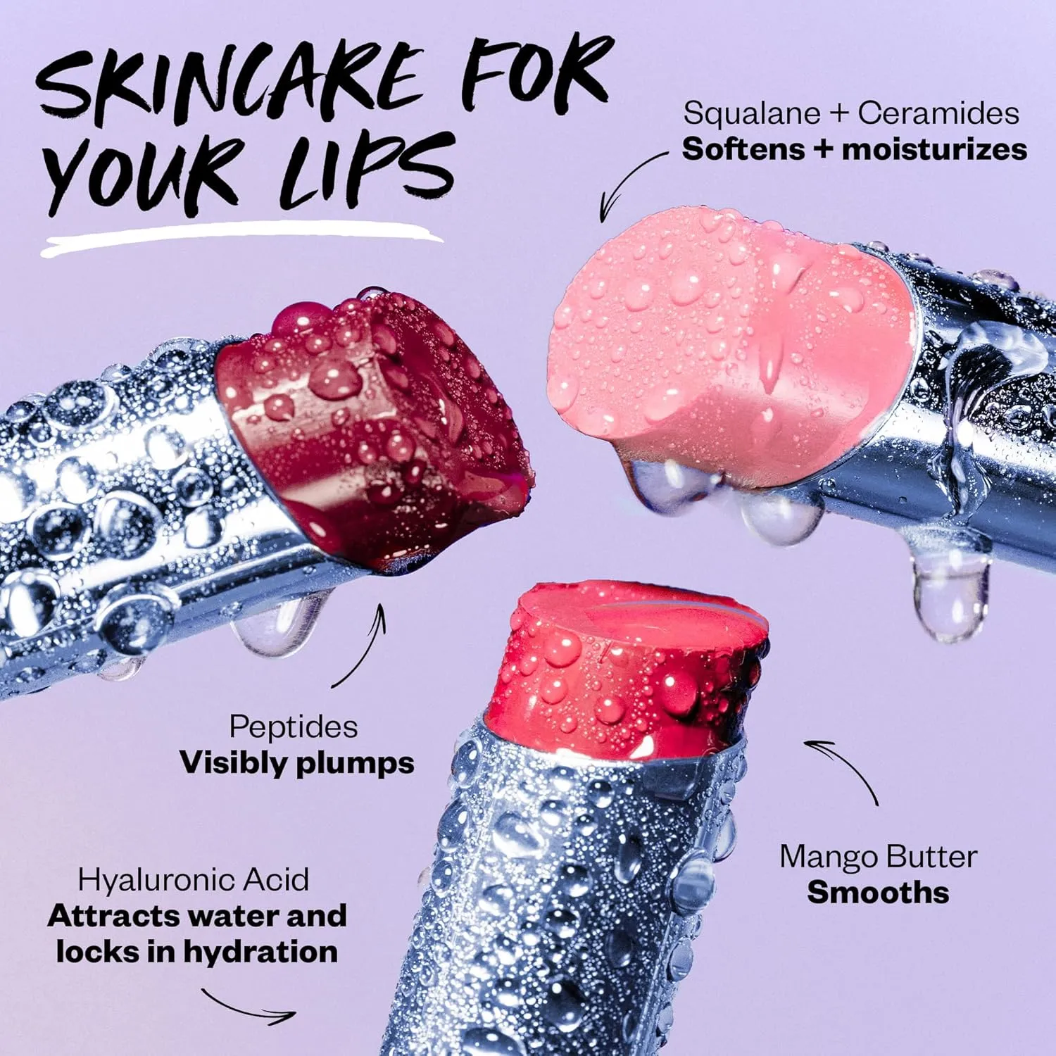 Kosas Wet Stick Moisturizing Shiny Sheer Lipstick with Ceramides, Hyaluronic acid, Peptides and Mango Butter - Soothes, Softens, and Moisturizes Lips – 100 Degrees