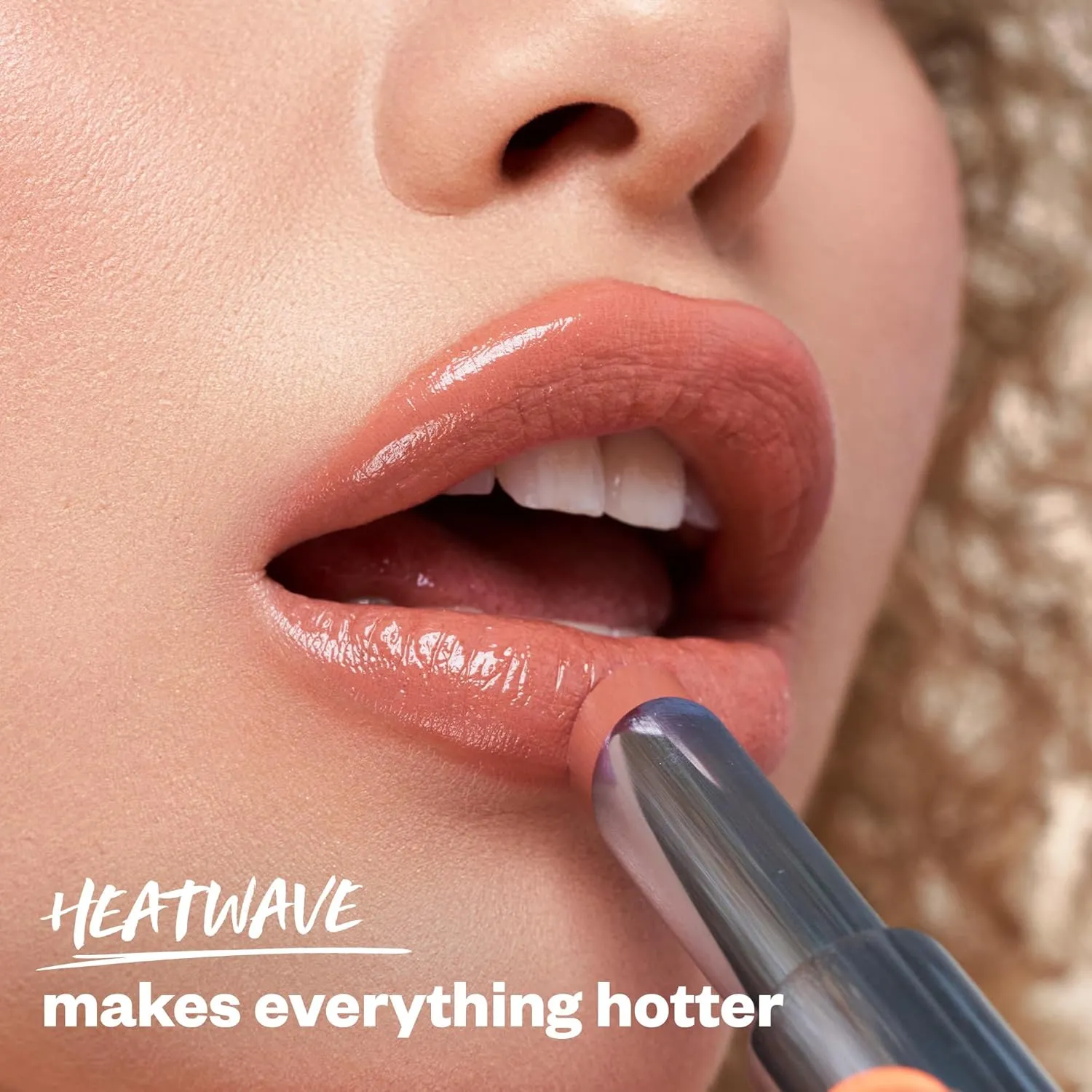 Kosas Wet Stick Moisturizing Shiny Sheer Lipstick with Ceramides, Hyaluronic acid, Peptides and Mango Butter - Soothes, Softens, and Moisturizes Lips – Heatwave