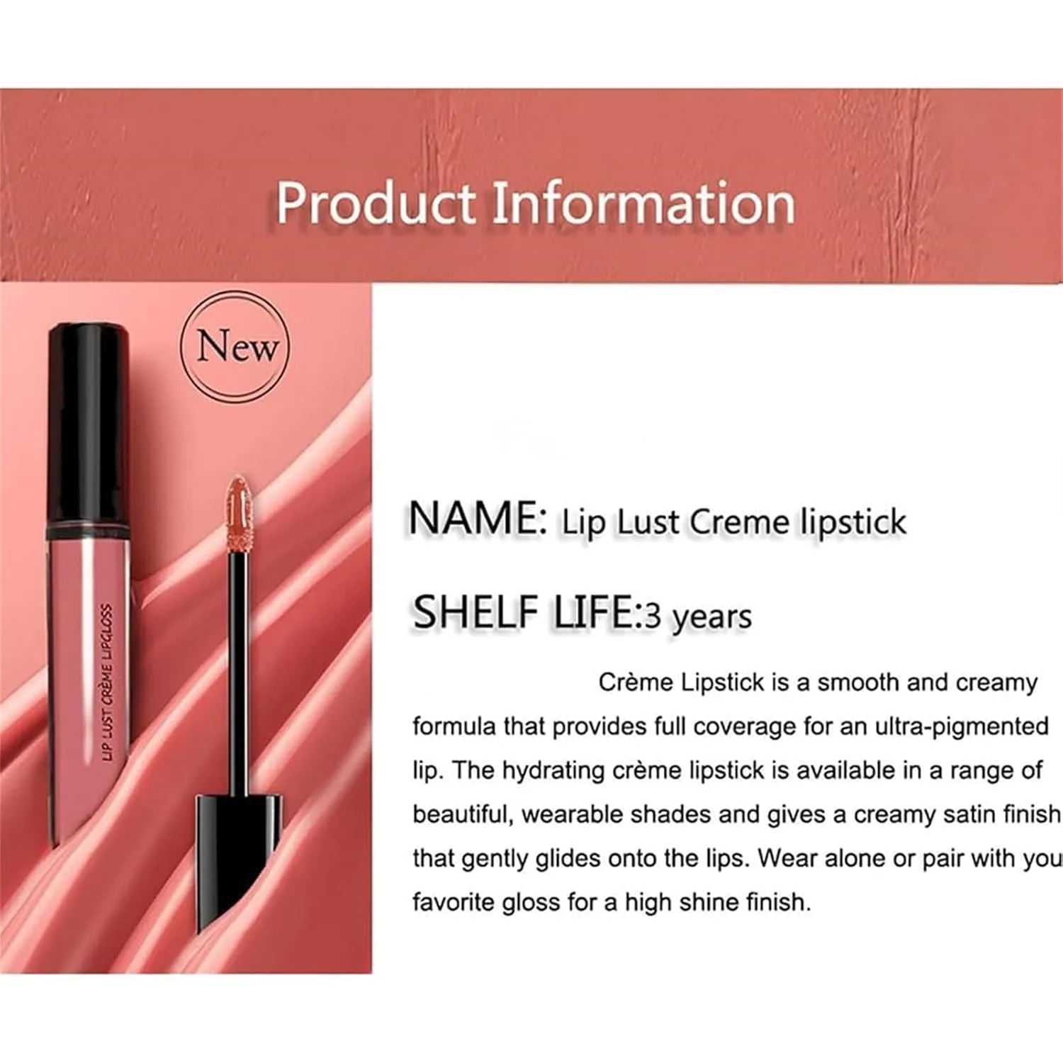 Lassi Lips Staining Lip Oil,2025 New Lassi Lip Stain Oil,6ml Cream Texture Lipstick,Long-Lasting Moisturizing, Smooth Application,Matte, Light And Not Heavy, Multiple Colors (#5)