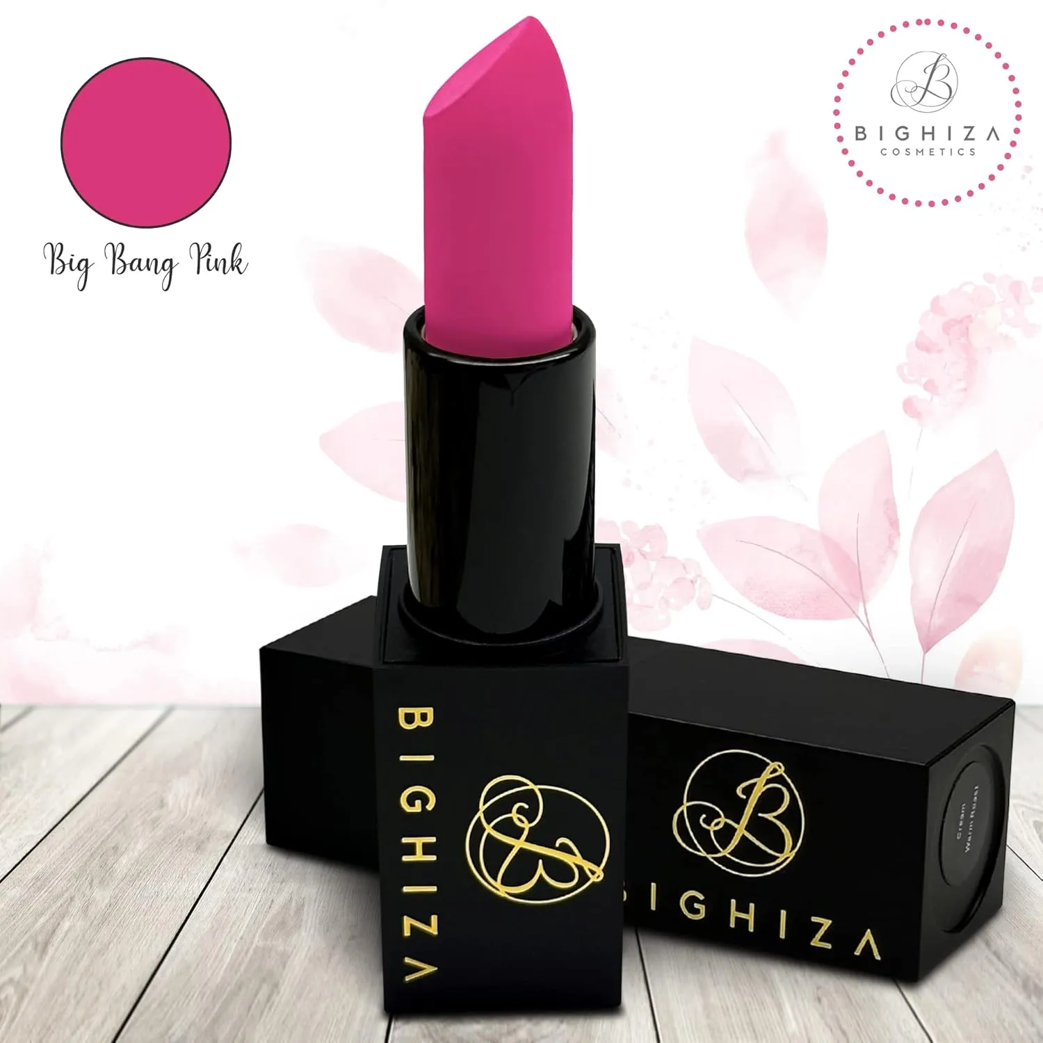 Lipstick, Super high-impact color with shea butter that actively hydrate and nourish lips - Moisturizing Creamy Formula (Big Bang Pink)