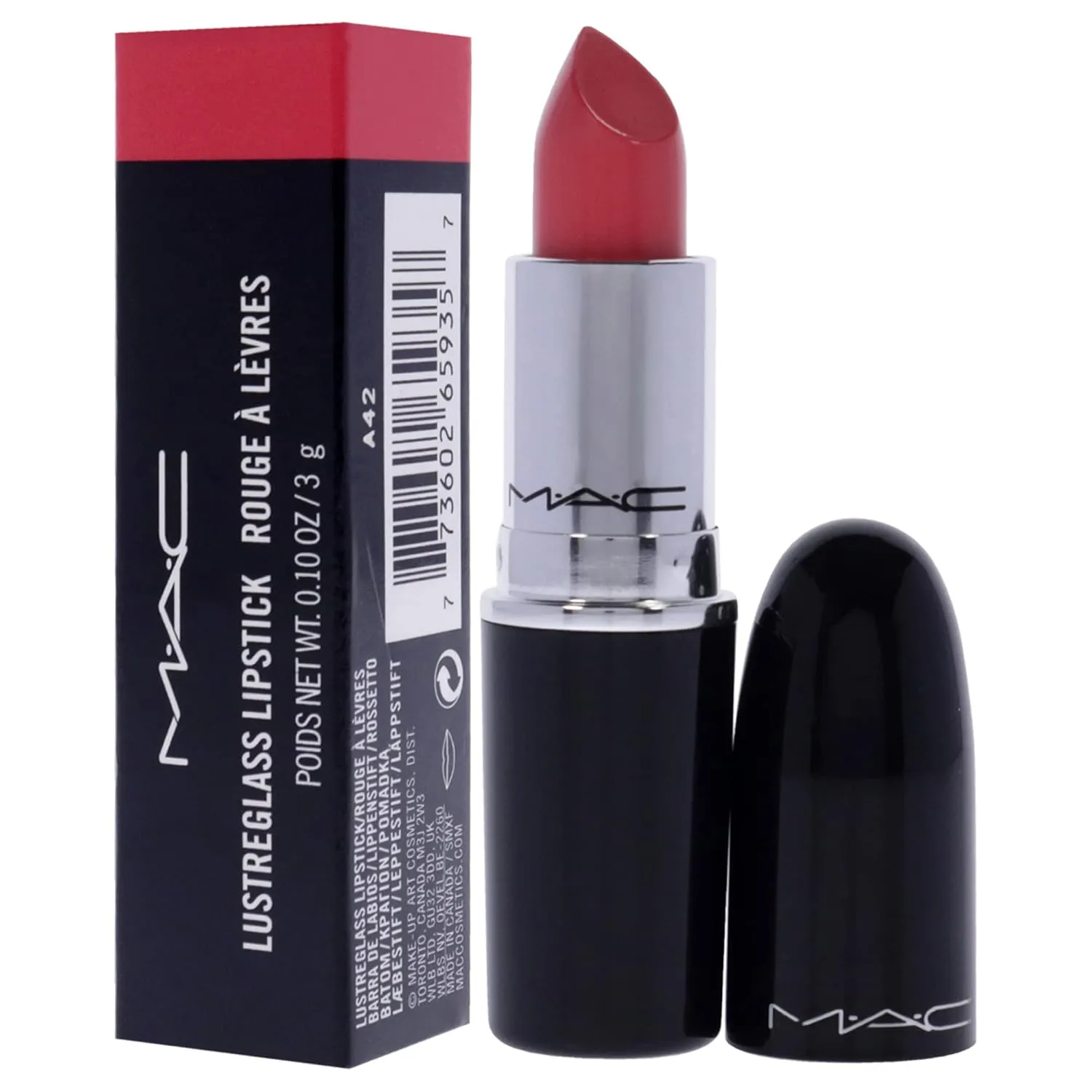 MAC Lustreglass Sheer Shine Lipstick - Oh Goodie Lipstick Women 0.1 oz