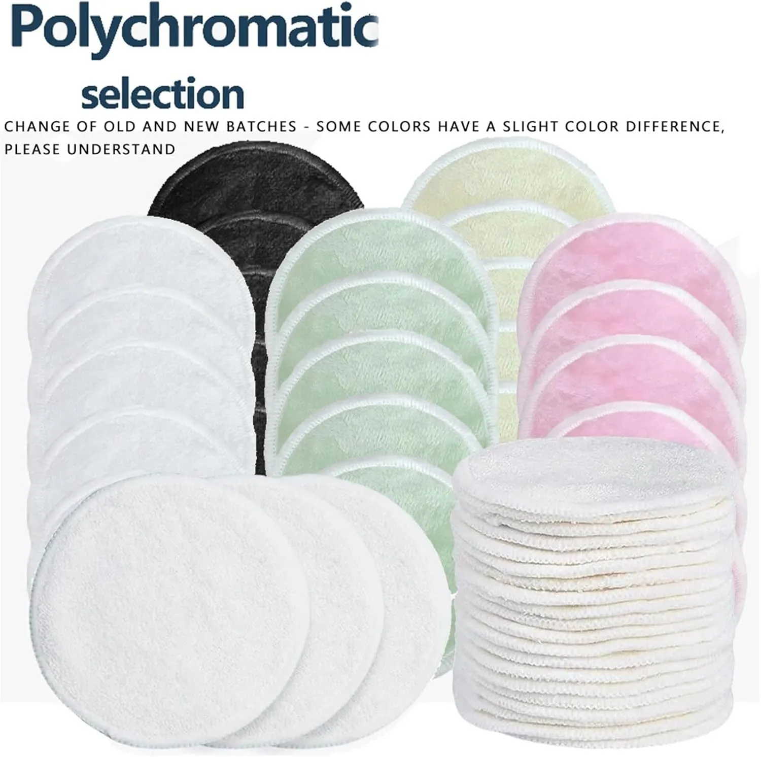 Makeup Remover Pads 20Pcs Ultrafine Fiber Cleaning Pad Ultra Soft Reusable Makeup Removal(Green)