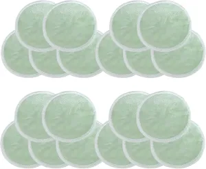 Makeup Remover Pads 20Pcs Ultrafine Fiber Cleaning Pad Ultra Soft Reusable Makeup Removal(Green)