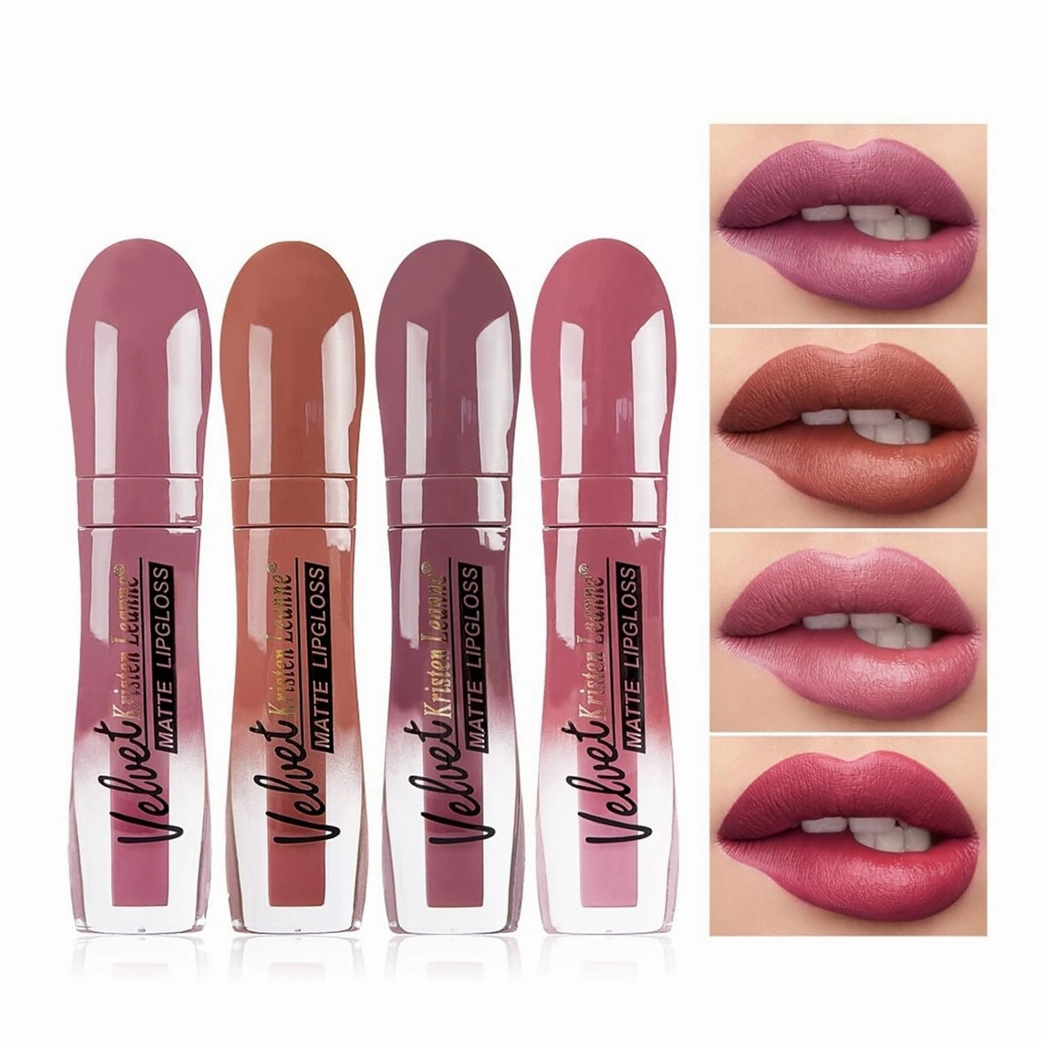 Matte lip gloss matte lipstick non-stick cup does not fade lip gloss makeup (Color : 802, Size : 5ML)
