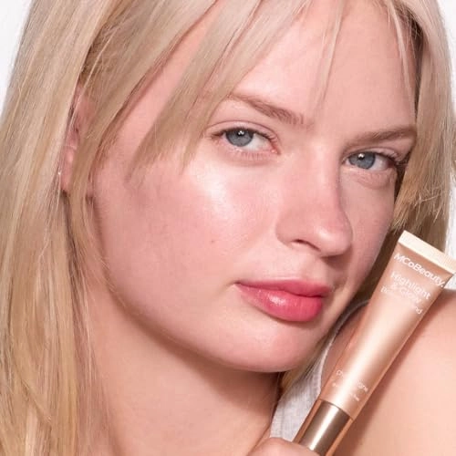 MCoBeauty Highlight & Glow Beauty Wand, Blush Glow, Luminous Highlight for Radiance Skin, Vegan, Cruelty Free Cosmetics