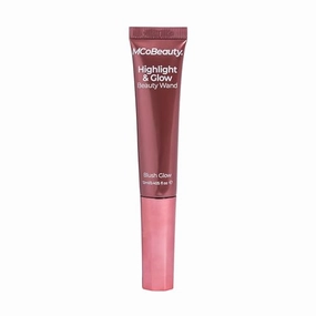 MCoBeauty Highlight & Glow Beauty Wand, Blush Glow, Luminous Highlight for Radiance Skin, Vegan, Cruelty Free Cosmetics