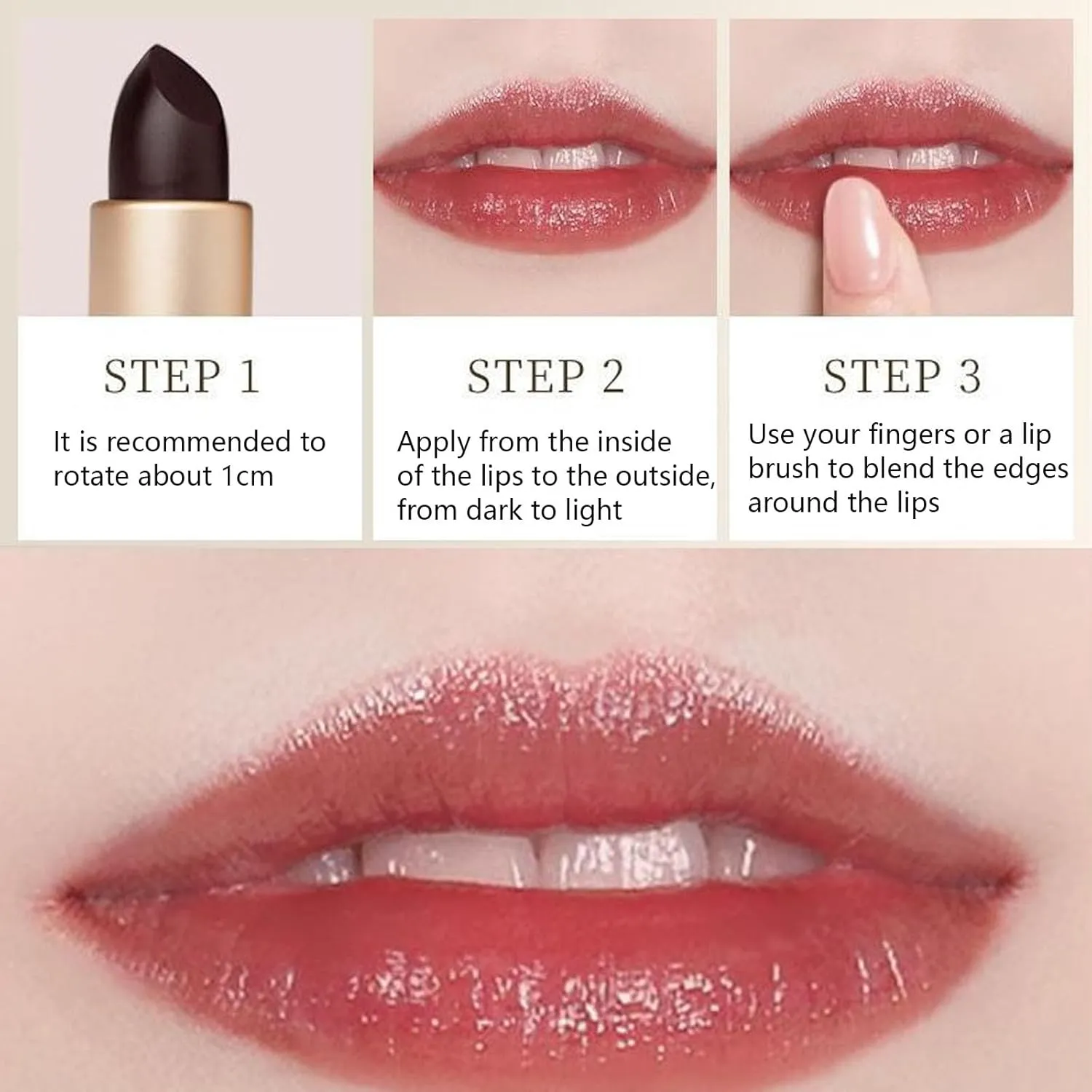 Multi-Functional Long-Lasting Color Lipstick (#1, One size)