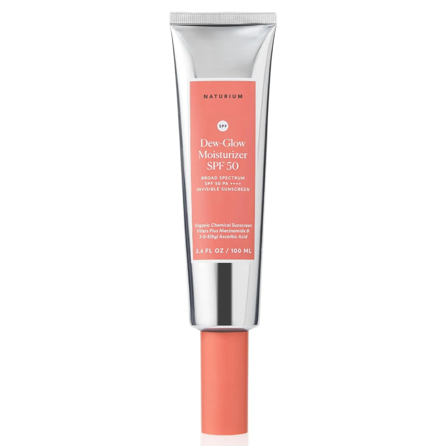 Naturium Dew-Glow Moisturizer SPF 50 PA     Jumbo, Daily Moisturizing Sunscreen & Face Primer, Skin Protector with Dewy Finish, 3.4 oz
