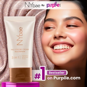 NY Bae PRO Strobe Cream - Rose Diamond (30g) | Primer   Highlighter   Moisturizer | Dewy Makeup | Glowing Korean Skin | Liquid Highlighter | Intense Glow | Value Pack