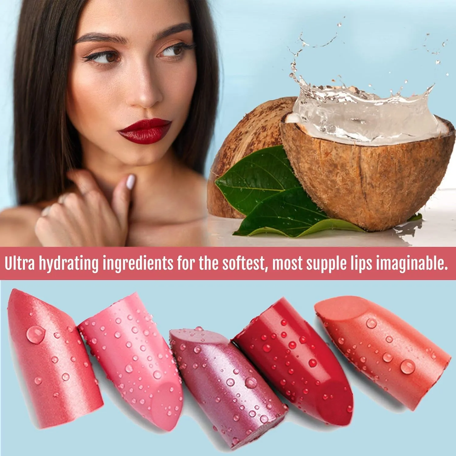 Organic Lipstick 100% Natural Hydrating Antioxidant-Rich, Made in USA, Elderberry