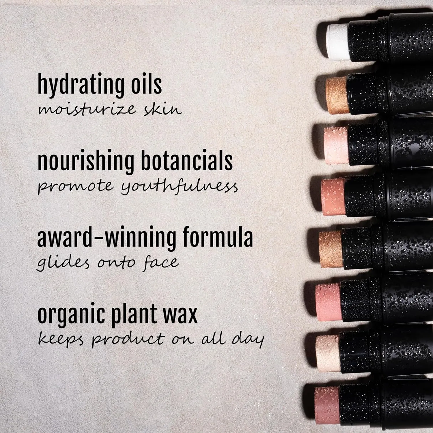 Organic Tint Tube, 100% Natural Vegan Gluten-Free Cream Highlighter Multi-Stick, Made in USA, Chardonnay
